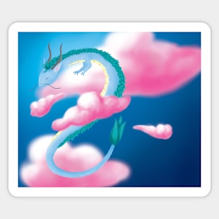 Dragon in the clouds Sticker